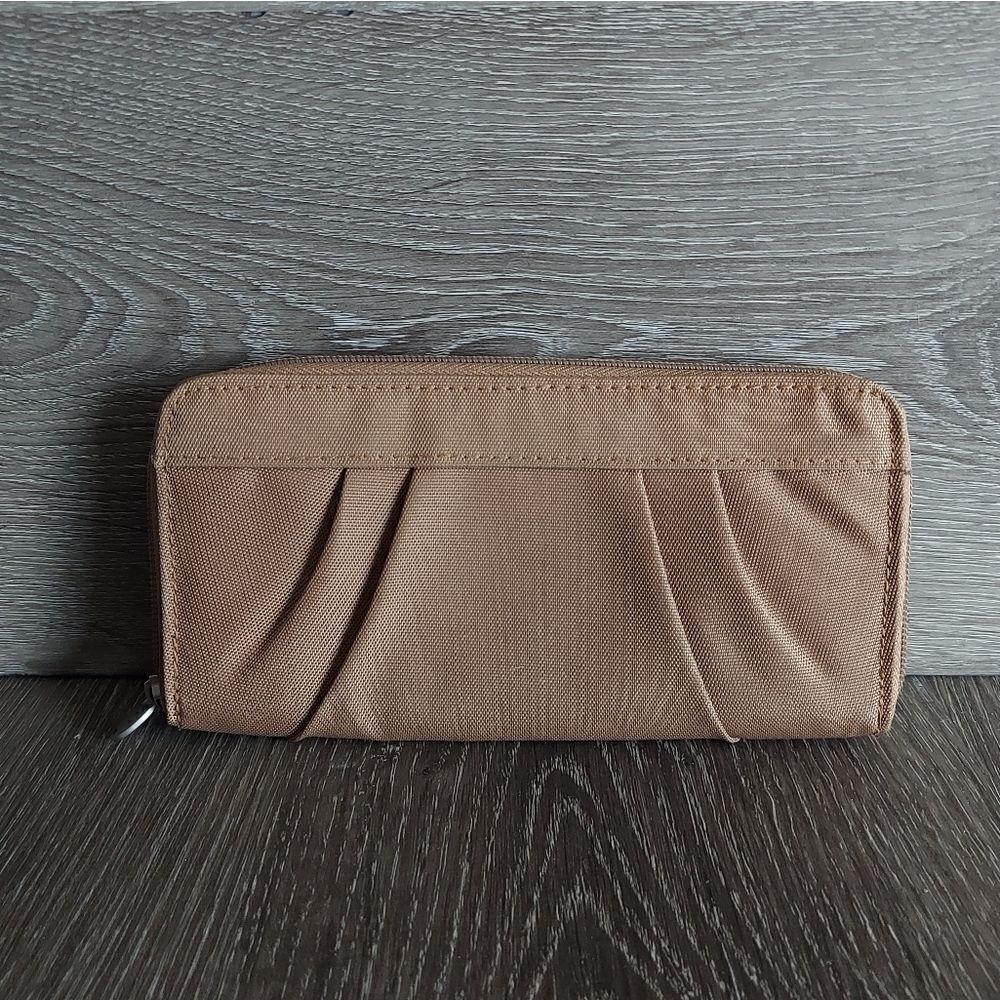 Travelon Tan Zip Around Wallet